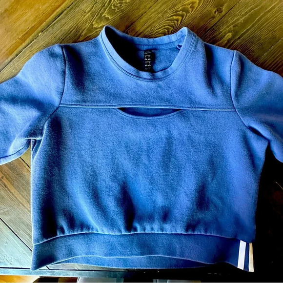 ADIDAS Women's 3-Stripes Performance Keyhole Sweatshirt FL2060 Sz Large - Picture 3 of 5